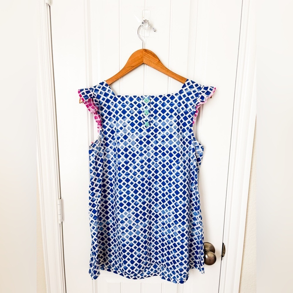Matilda Jane Smocked Wandering Waters Top Size Medium - Picture 2 of 2